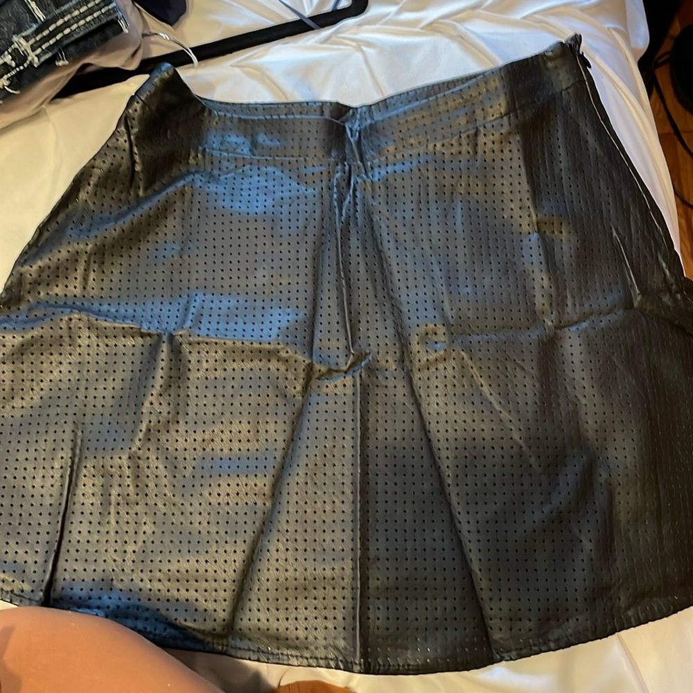 Express faux leather skirt